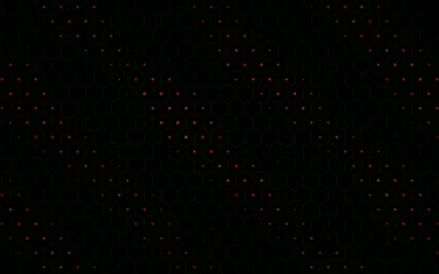 16:10 MacBook | Red Hexagon Grid Tech 60fps Screensaver Motion
