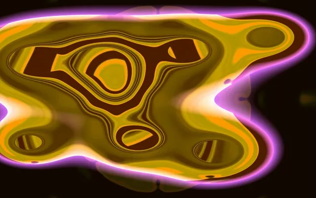 16:10 Desktop 60fps Screensaver Neon Tunnel Shimmering Butterfly Portal Video Loops