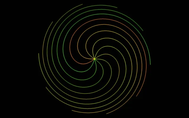 16:10 MacBook | 60fps Colorful Spiral Screensaver | Live Wallpaper