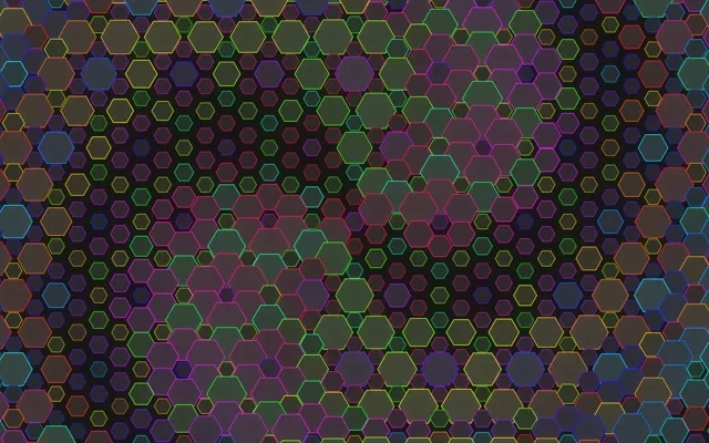 16:10 MacBook 60FPS Hexagon Kaleidoscope Screensaver VJ Loop Motion