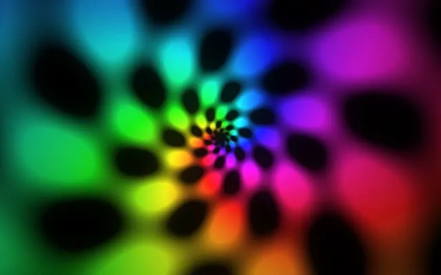 16:10 MacBook | 60fps Kaleidoscope Screensaver VJ Animation Rainbow Neon