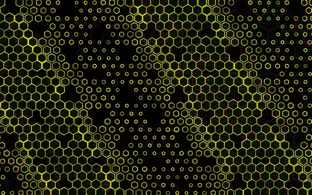 16:10 MacBook 60fps Neon Hex Screensaver | VJ Animation Live Wallpaper