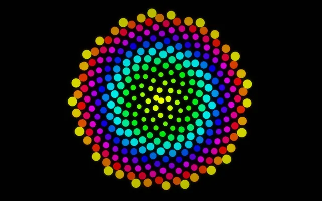 16:10 MacBook | 60fps Neon Hexagon Kaleidoscope VJ Loop Neon Screensaver