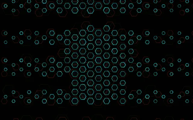 16:10 MacBook 60FPS Neon Hexagon Vortex Screensaver | VJ Loop Animation
