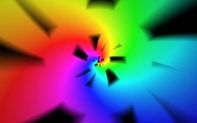 16:10 MacBook | 60fps Neon Kaleidoscope Screensaver | VJ Loop Colorful Design