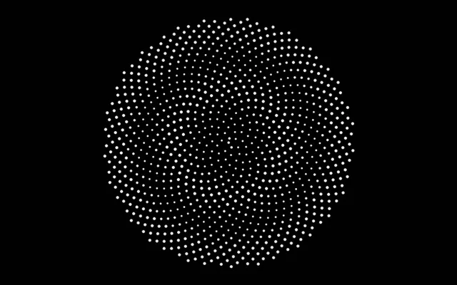 16:10 MacBook 60fps Screensaver - Hexagon Motion Background White Dots