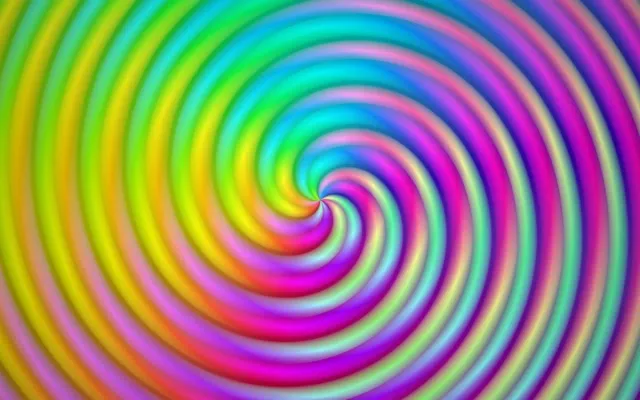 16:10 MacBook 60fps Screensaver Neon Tunnel Colorful Spiral VJ Animation