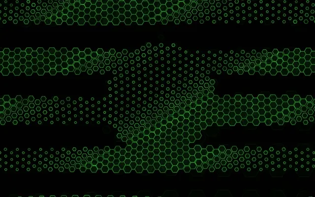 16:10 MacBook 60fps Screensaver Neon Tunnel Live Wallpaper Hexagon Design