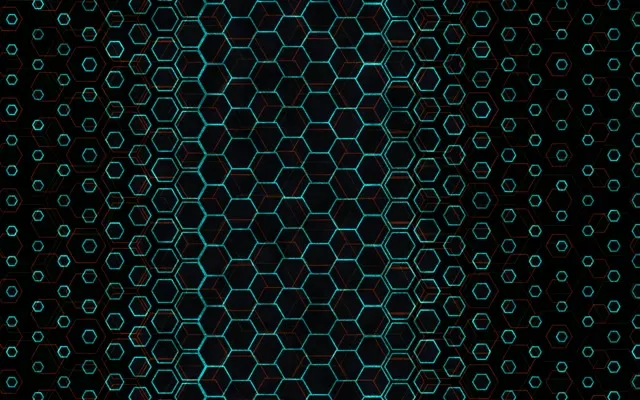 16:10 MacBook 60fps Screensaver Neon Tunnel Motion Background Cyan Shapes