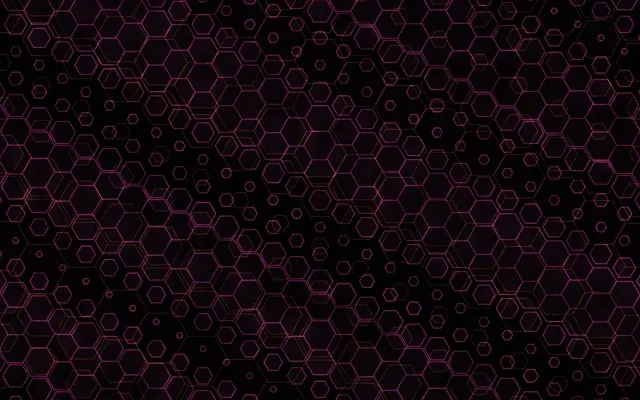 16:10 MacBook 60fps Screensaver Neon Tunnel Motion Background Hexagon