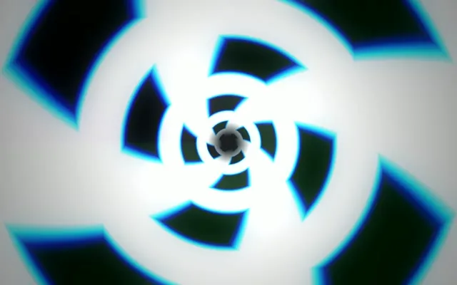 16:10 MacBook 60fps Screensaver Neon Tunnel VJ Animation Cyan Radiation Glow