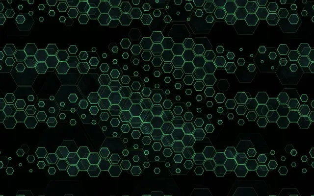 16:10 MacBook 60fps Screensaver Neon Tunnel VJ Animation Green Hexagon