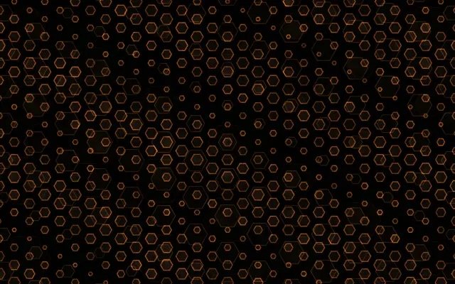 16:10 MacBook 60fps Screensaver Neon Tunnel VJ Animation Orange Hexagon Pattern