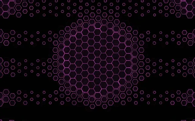 16:10 MacBook 60fps Screensaver Neon Tunnel VJ Animation Purple Hexagons