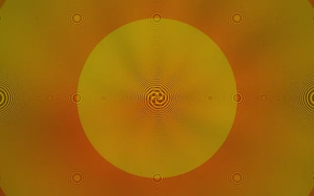 16:10 MacBook 60FPS Screensaver | Yellow Spiral Vortex Motion Background