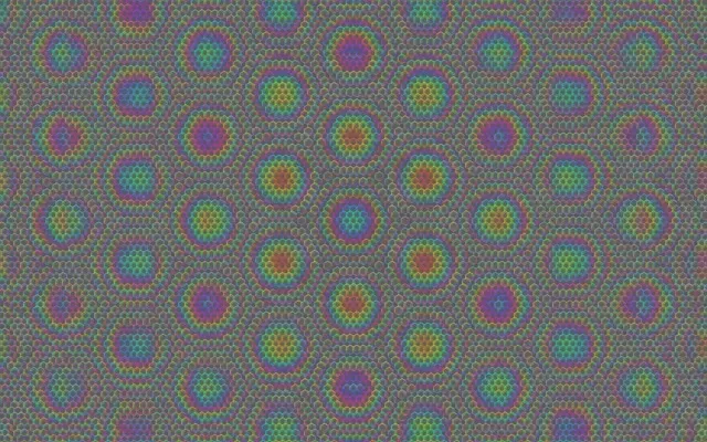 16:10 MacBook | 60fps Shimmering Violet Gold Hexagon Screensaver Motion Background