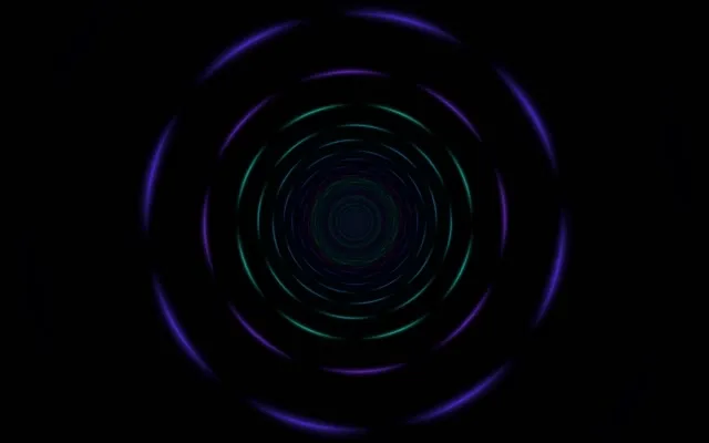 16:10 MacBook | 60fps Spiral Screensaver VJ Animation Neon Purple Teal Vortex