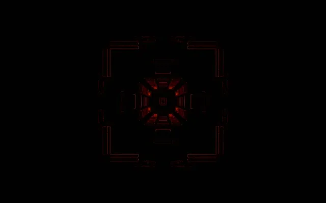 16:10 macbook neon tunnel 60fps screensaver red star motion background