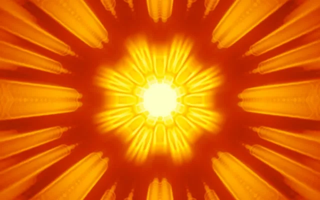 16:10 Macbook Neon Tunnel Screensaver 60fps Radiating Sunburst VJ Loop