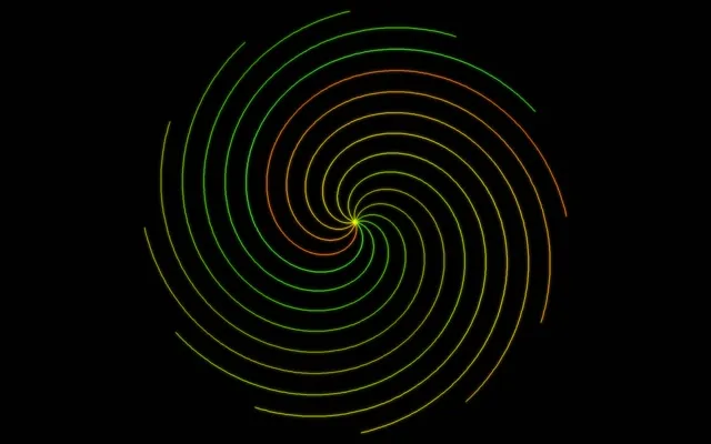 16:10 MacBook Spiral Neon 60fps Screensaver Motion Background