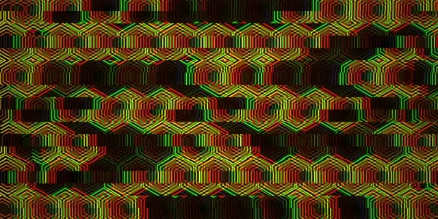 2:1 Univisium | 60fps Neon Hexagon 60fps VJ Loop Screensaver Background