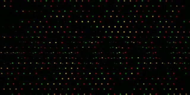 2:1 Univisium | 60fps Screensaver - Colorful LED Particle Rain Motion Backdrop