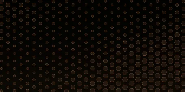 2:1 Univisium | Burnt Orange Hexagons Flowing 60fps Screensaver VJ Loop