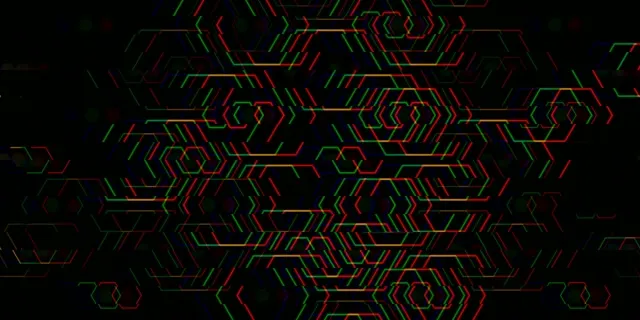 2:1 Univisium | Colorful patterns geometric shapes 60fps screensaver loop