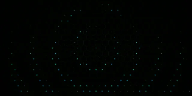 2:1 Univisium | Cyan Glowing Particles Network 60fps Screensaver Backdrop