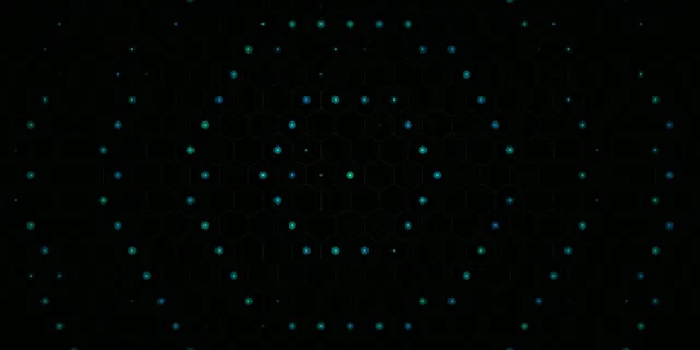 2:1 Univisium | Cyan Nodes Animation 60fps Screensaver Motion Background