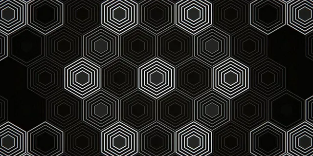 2:1 Univisium | Dynamic Geometric Hexagon 60fps Screensaver VJ