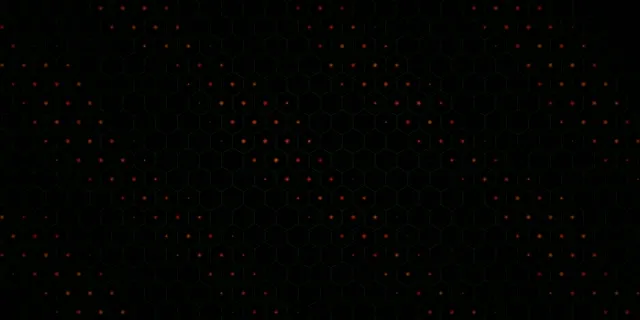 2:1 Univisium | Red Dot Hexagon Grid 60fps Screensaver Animation