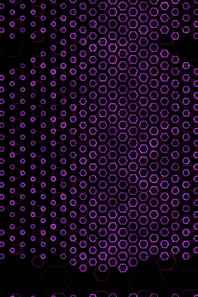 2:3 Film 60fps Screensaver Neon Tunnel Brilliant Purple Hexagon Vortex Background Edits
