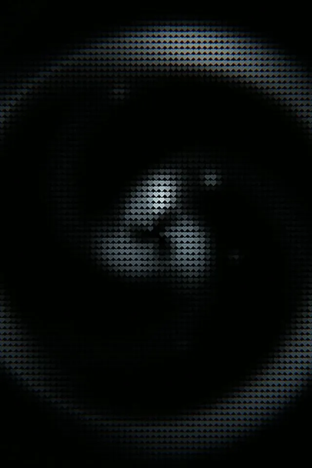 2:3 Photo Portrait | 60fps Blue Geometric Tech Motion VJ Loop Screensaver