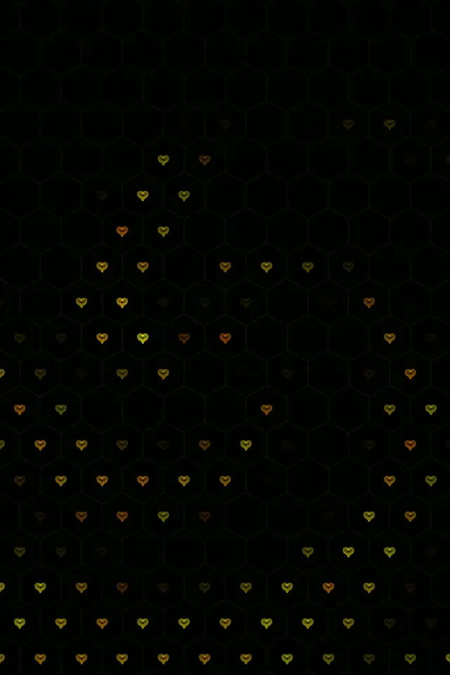 2:3 Photo Portrait | 60fps Golden Hearts Motion Background VJ Loop Screen