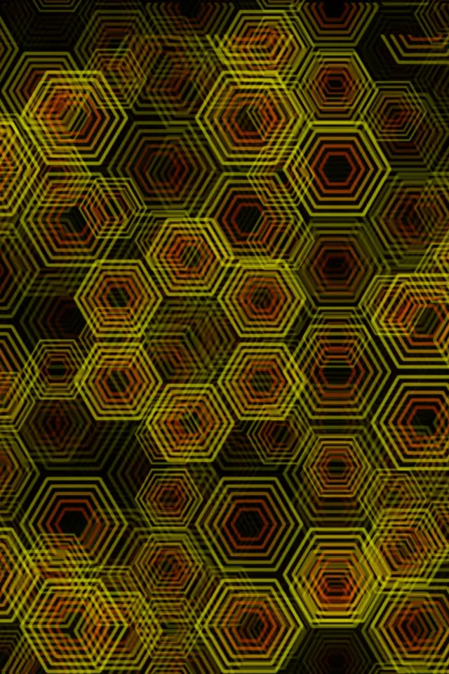 2:3 Photo Portrait | 60fps Hexagon Screensaver Vj Loop - Neon