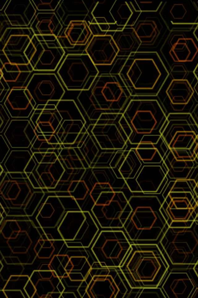2:3 Photo Portrait 60FPS Hexagon Tunnel Neon Screensaver | VJ Loop Motion