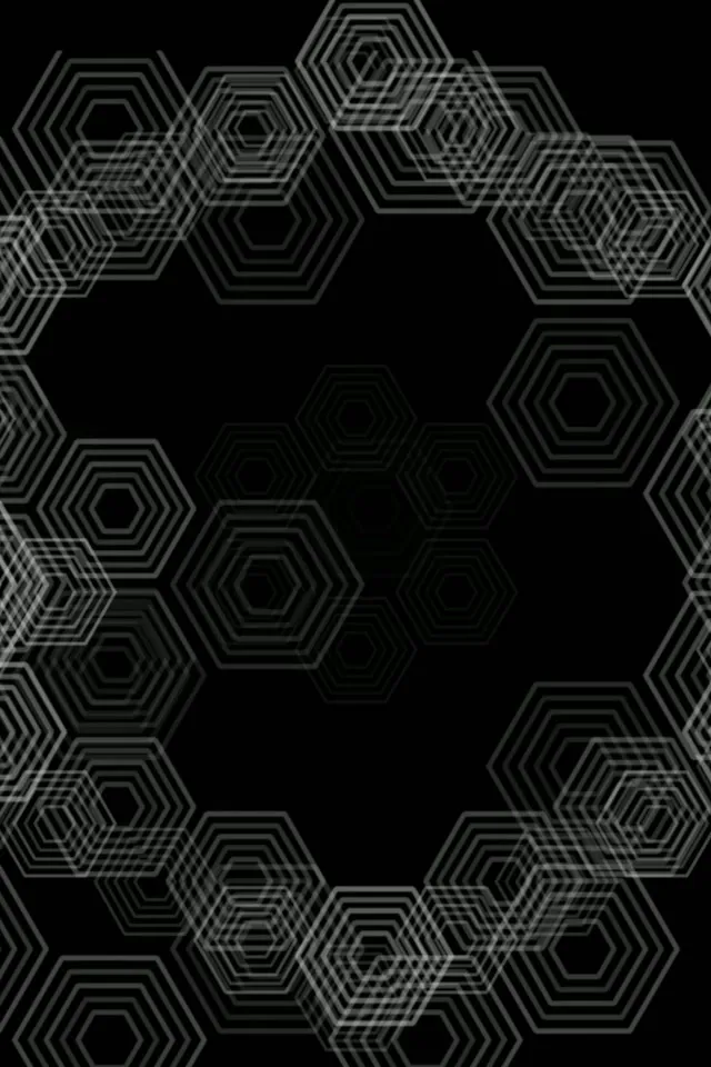 2:3 Photo Portrait | 60fps Hexagonal Geometric Motion Screensaver