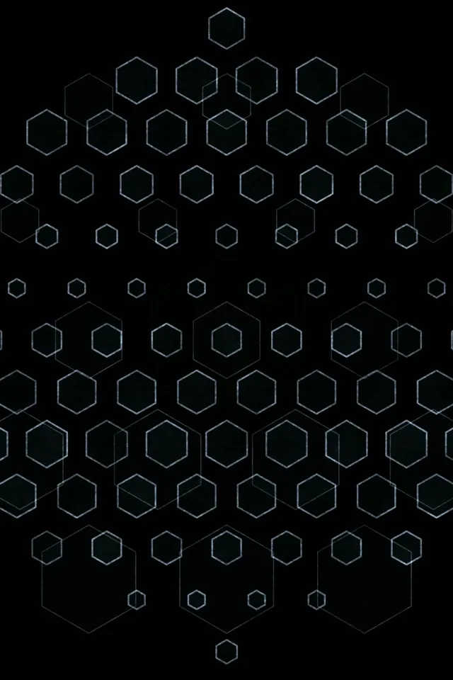 2:3 Photo Portrait 60fps neon tunnel screensaver - cyan hexagon live wallpaper