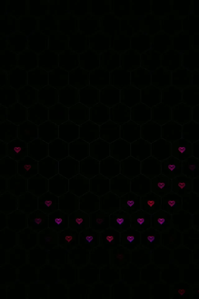 2:3 Photo Portrait | 60fps Pink Hearts Animated 60fps VJ Screensaver