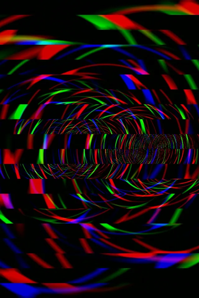 2:3 Photo Portrait | 60fps Screensaver - Colorful VJ Loop | Night Space Swirls