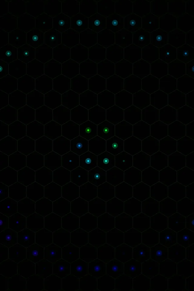 2:3 Photo Portrait | 60fps Screensaver VJ Loop - Abstract Hexagon Particles Glow