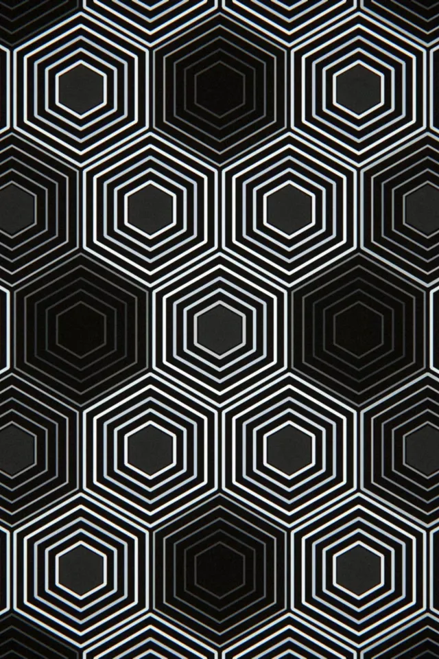 2:3 Photo Portrait | Abstract 60fps Hexagons Motion Wallpaper Loop