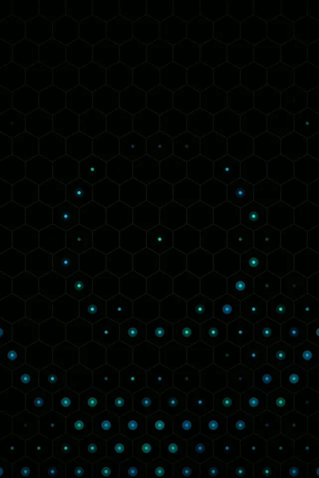 2:3 Photo Portrait | Animated glowing hexagons 60fps screensaver motion VJ