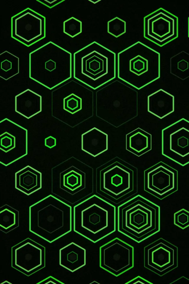 2:3 Photo Portrait | Animated Hexagon Loop 60fps Screensaver VJ Motion