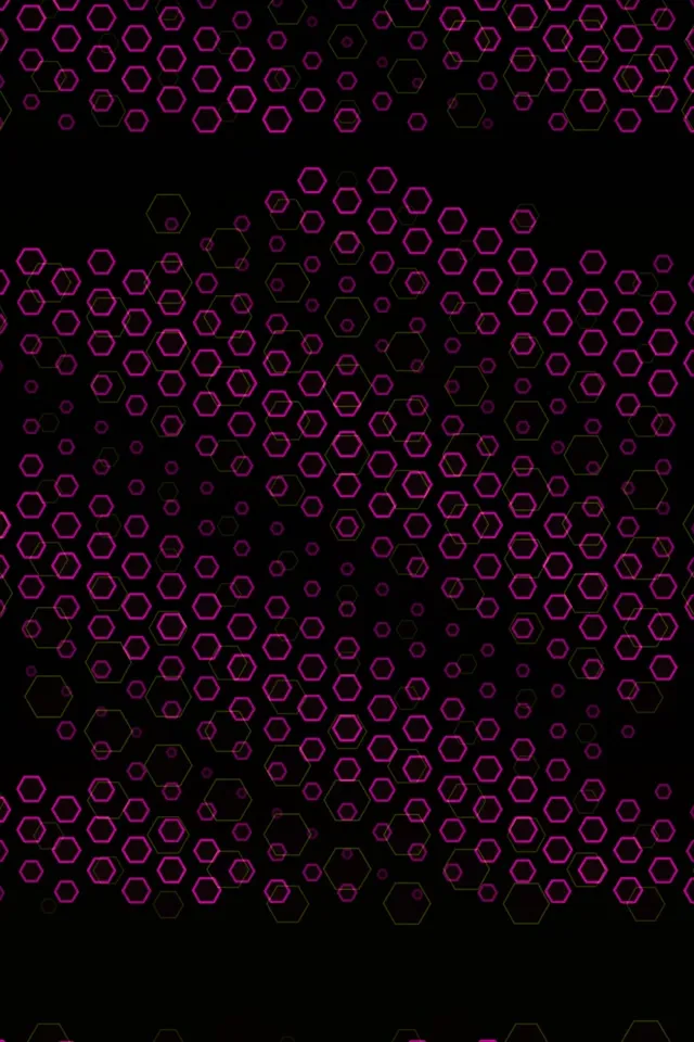 2:3 Photo Portrait | Dynamic Neon Hexagon 60fps Screensaver Motion VJ Loop