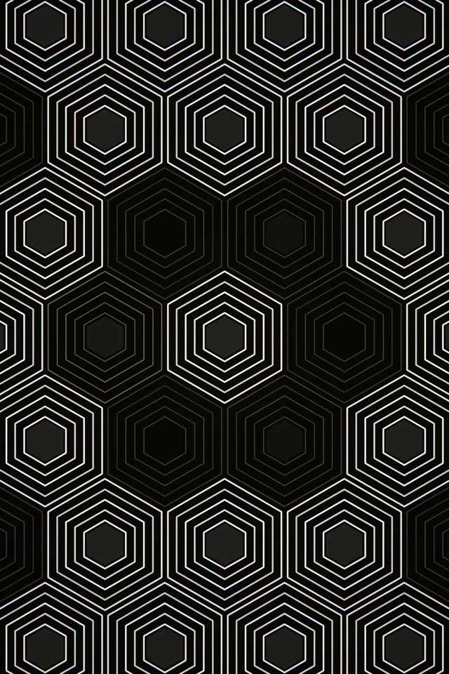 2:3 Photo Portrait | Geometric Hexagon 60fps Screensaver Motion Background