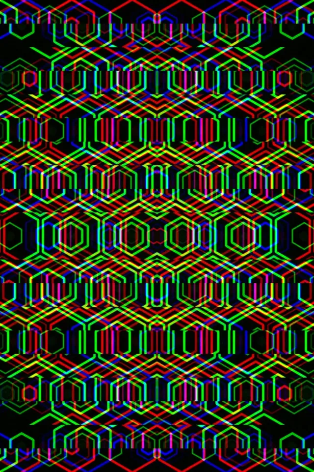 2:3 Photo Portrait | Geometric pattern 60fps screensaver VJ visual