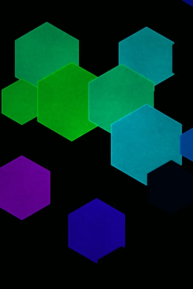2:3 Photo Portrait Hexagon 60fps Screensaver | Colorful Animated Motion Background