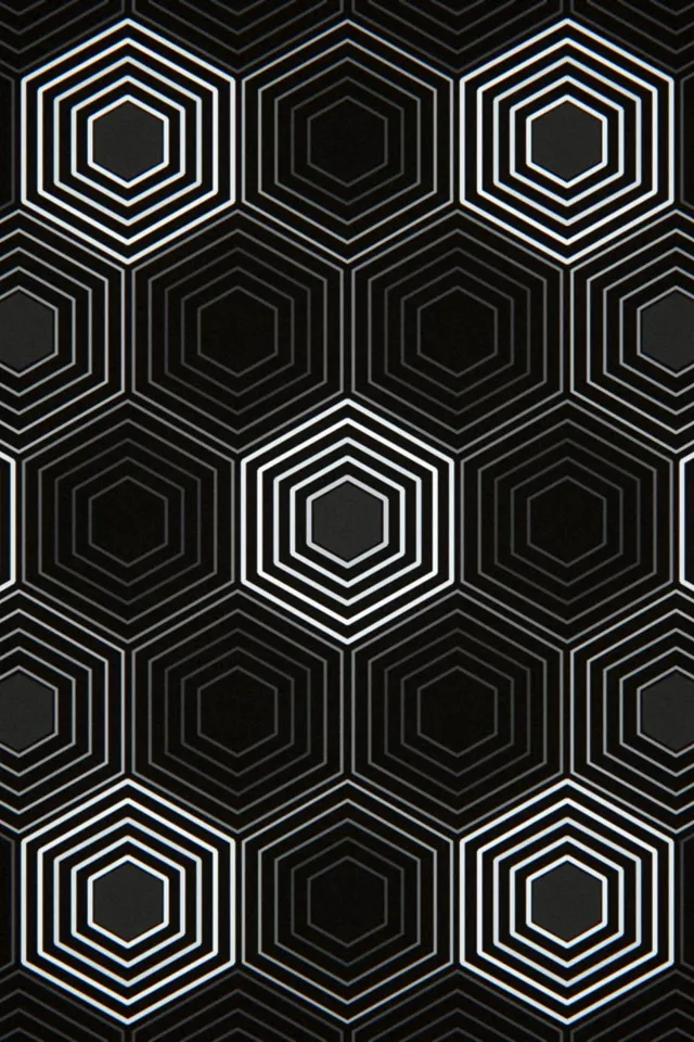 2:3 Photo Portrait | Hexagon Pulsing 60fps Motion Wallpaper Loop